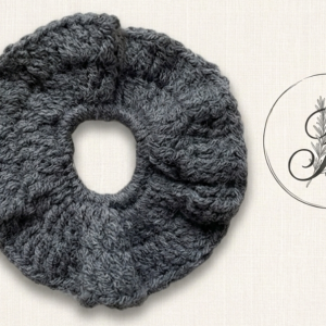 Chouchou gris ardoise - M