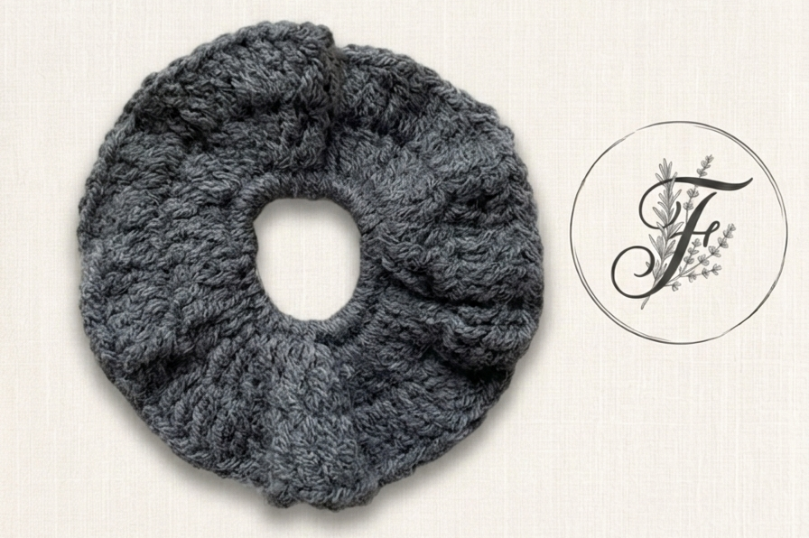 Chouchou gris ardoise - M