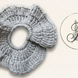 Chouchou gris perle - M