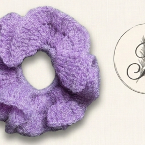 Chouchou violet lavande - M