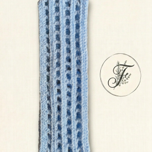 Bandeau ajouré bleu horizon - Taille Unique