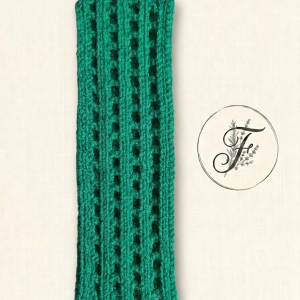 Bandeau ajouré vert feuille - Taille Unique