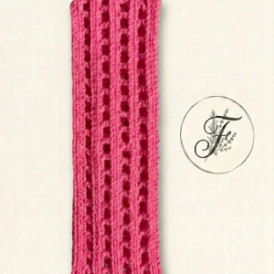 Bandeau ajouré rose - Taille Unique