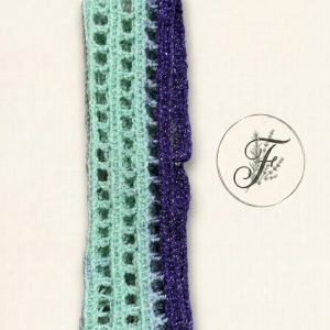 Bandeau ajouré bicolore - Taille Unique