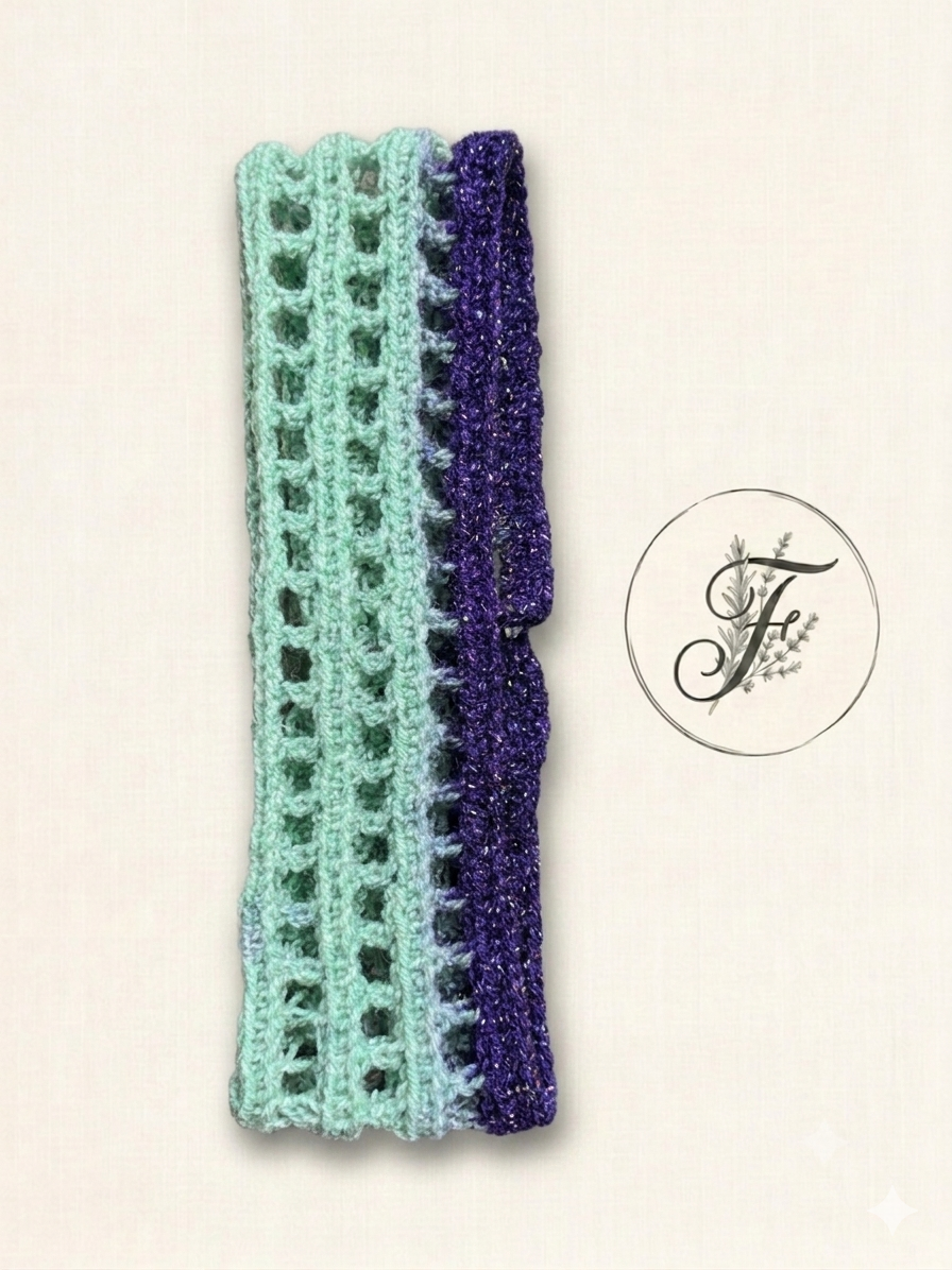 Bandeau ajouré bicolore - Taille Unique