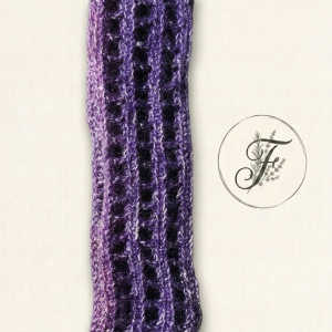 Bandeau ajouré rose/violet pailleté - Taille Unique