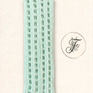 Bandeau ajouré vert émeraude - Taille Unique