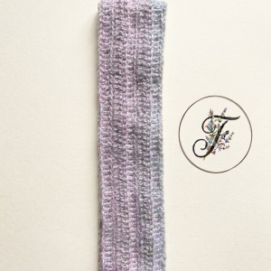 Bandeau douillet rose/gris - Taille Unique