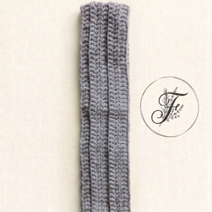 Bandeau douillet gris perle - taille Unique