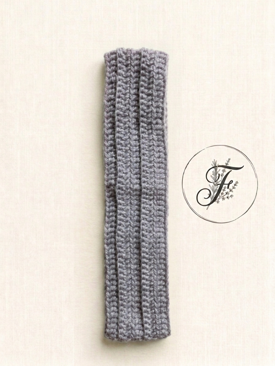Bandeau douillet gris perle - taille Unique