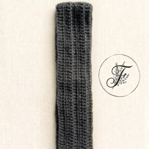 Bandeau douillet gris ardoise - Taille Unique