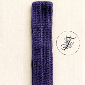 Bandeau douillet violet pailleté - Taille Unique